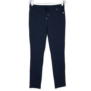 Golfino Performance Trend Revolution Striped Golf Pants Women’s 6 Navy Pinstripe